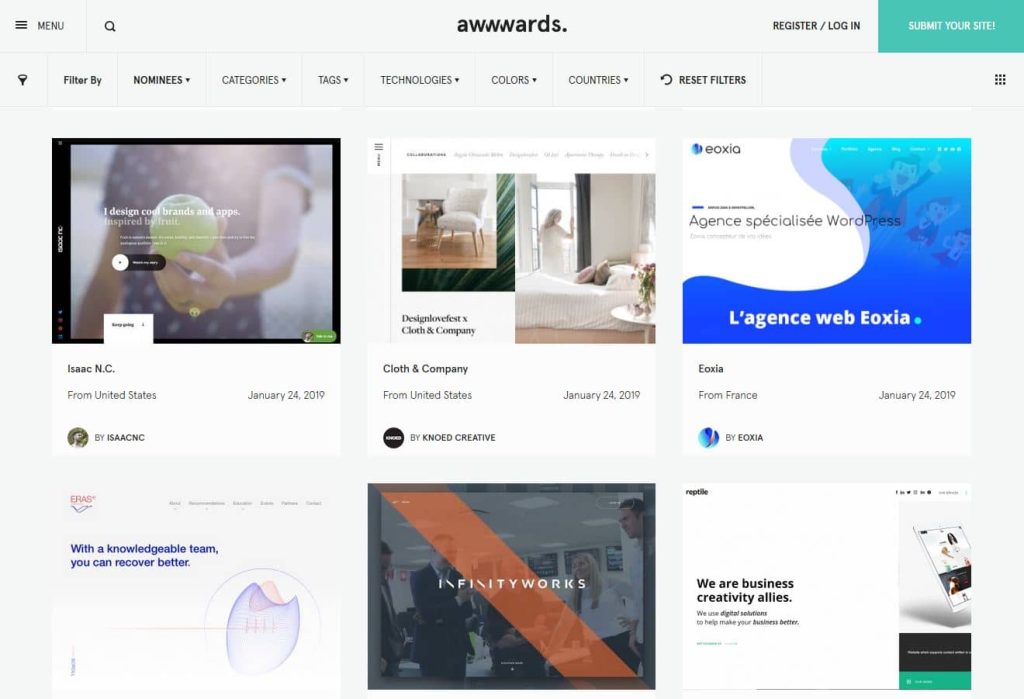 Eoxia agence web nommée aux Awwwards 2019