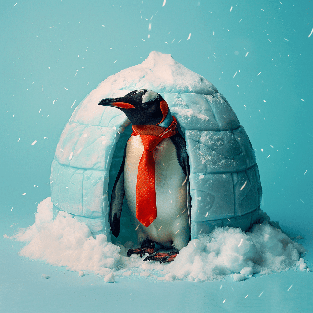 Pinguin dans Igloo