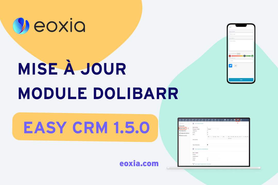 EASYcrm 1.5.0 le module CRM de DOLIBARR