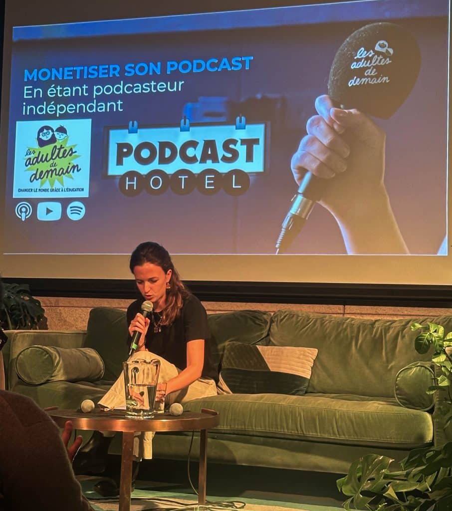 Eoixa au Podcast hotel, monétiser son podcast